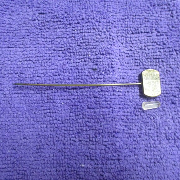 Vintage Hand-Crafted Clock Stick Pin Face - 3-1/4"L 1/2" w - Picture 3 of 3